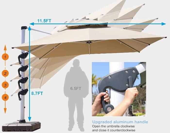 Diverse Accessories Paired with Your Patio Umbrellas