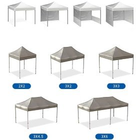 canopy tent size