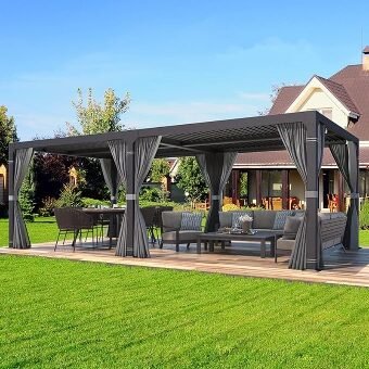 Modern Minimalist Aluminum Pergola