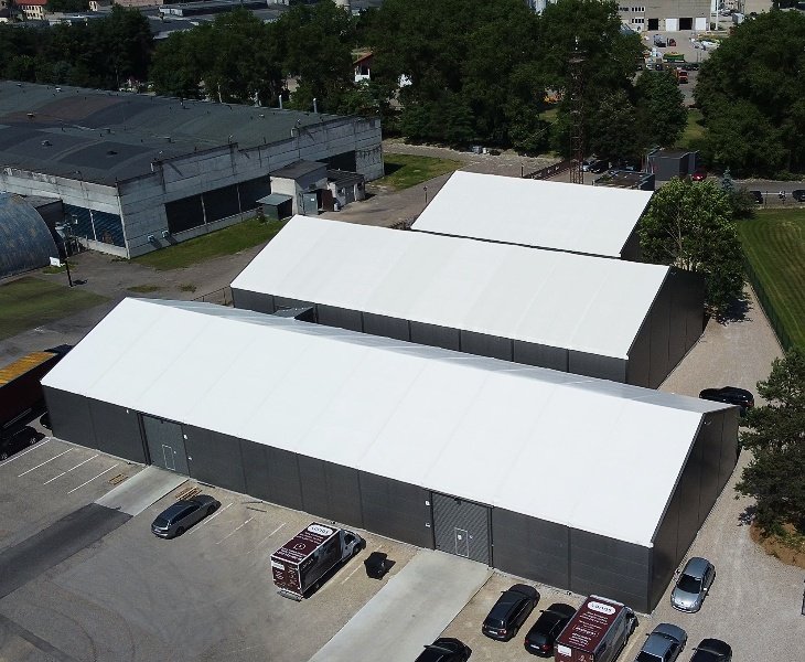 Flexible Sizes of industrial tent