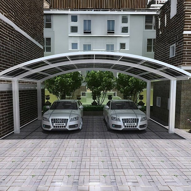 Double Pole Parking Shed