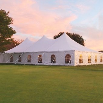 sailcloth tent with sides
