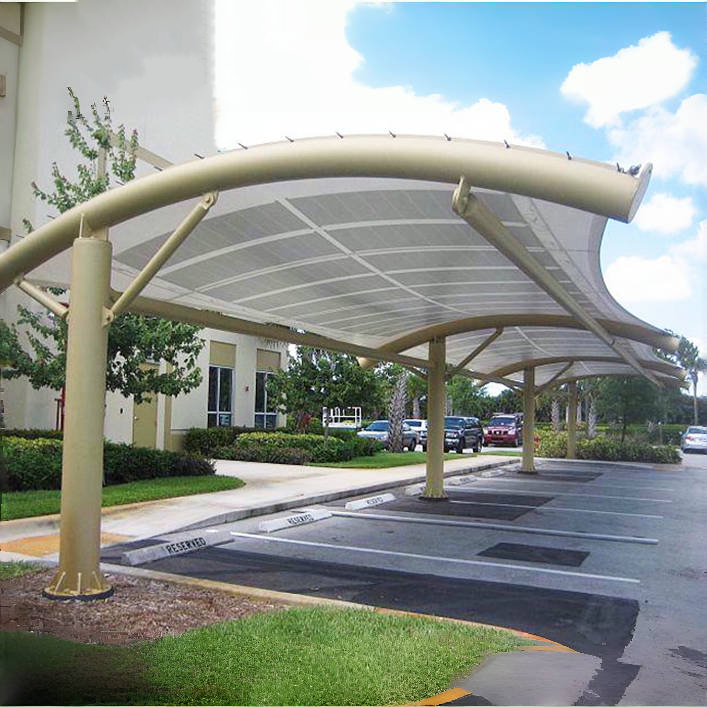 Curved Car Canopy