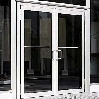 Double Opening Glass Doors