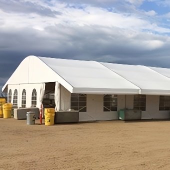Curved Warehouse Tent