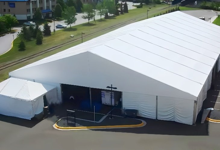 Foerstine warehouse tent
