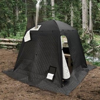 insulated tent with stove
