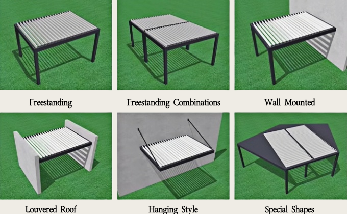 pergola kits aluminum​