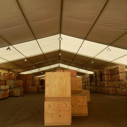 wedding warehouse tent