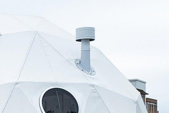 Chimney Cap for Geodesic Dome