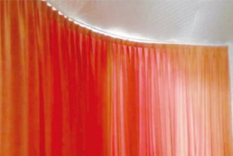 Single Rail Curtain for Geodesic Dome