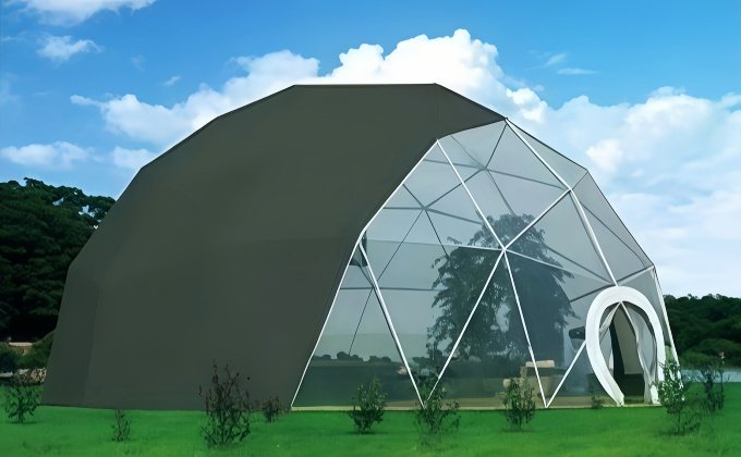 Geodesic Dome with Custom-Made Cover