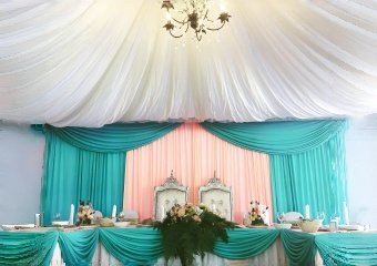 Drapery for pagoda tent
