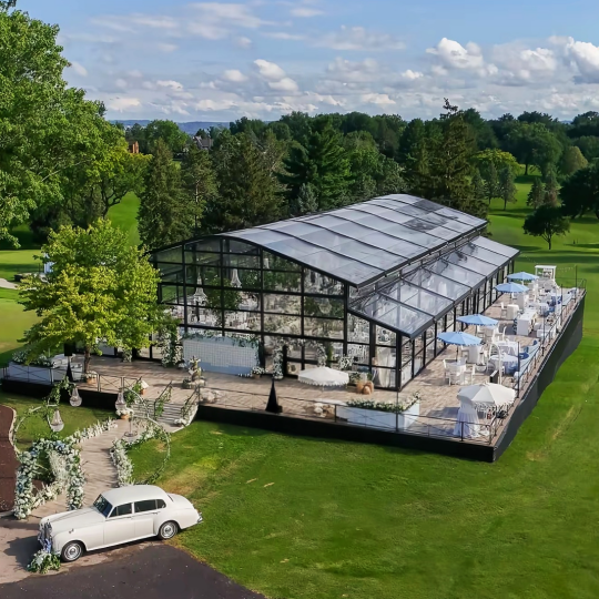 atrium tent wedding​