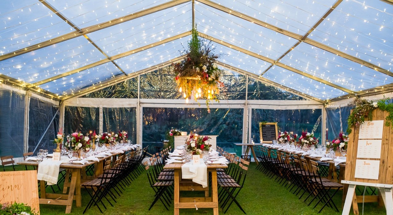 Twinkling Lights for clear top tents