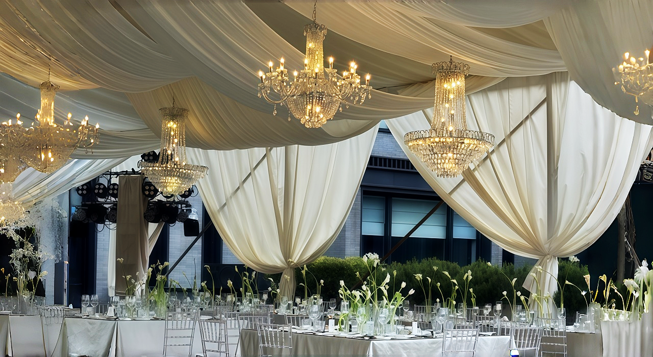 Crystal Chandeliers for wedding tents