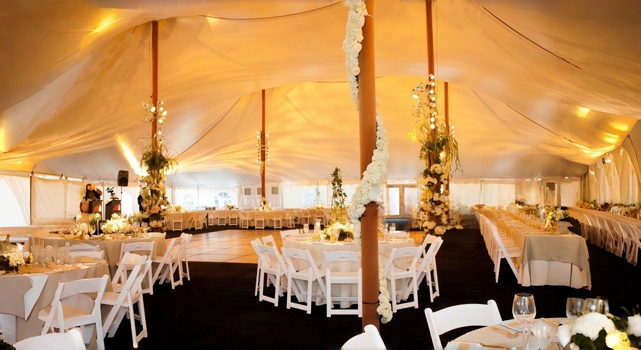 Wedding Tent Pole Decoration
