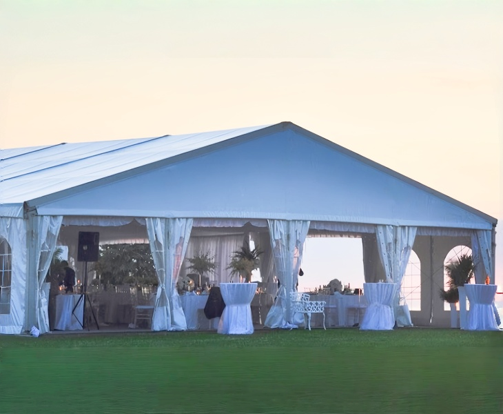 Durable and Elegant Tent Structure for white wedding tent