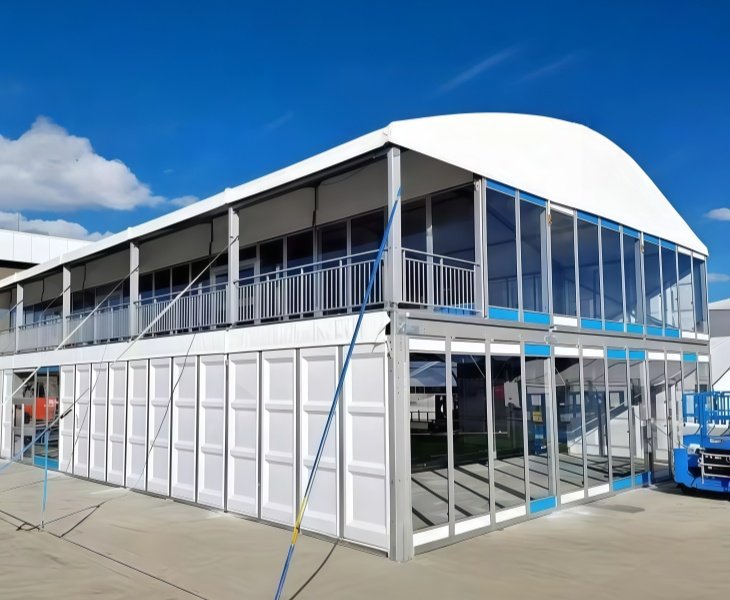 Double Decker Tents are Built for Events