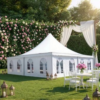 White Pagoda Wedding Tent