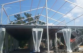 Installation Testing for double decker tent