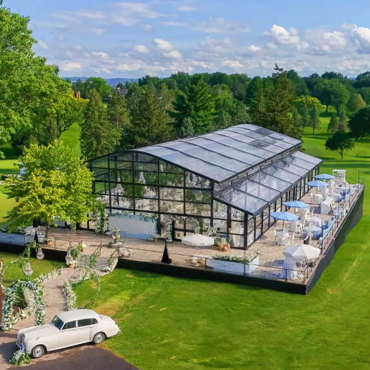 black wedding​ tent