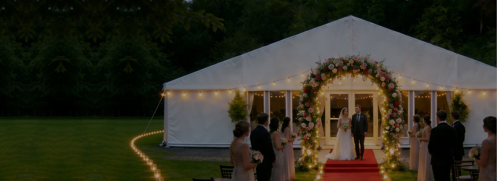 white wedding tent manufacturer