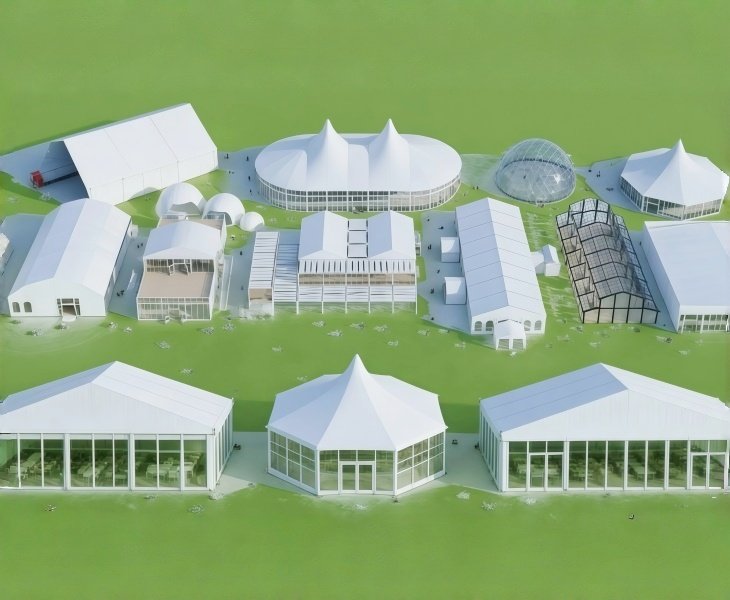 Modular Design for Fast Installation for aluminum tent