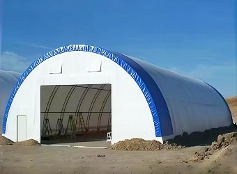 Arch Hay Storage Tent