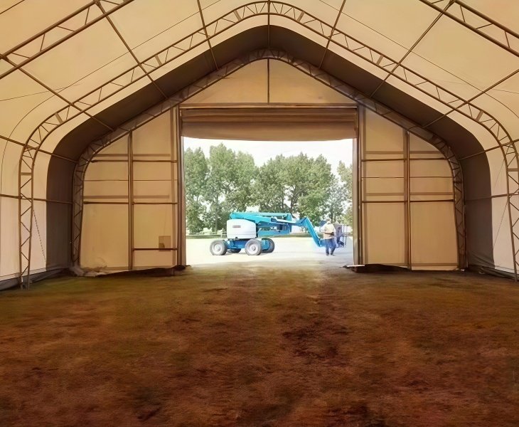 Dry and Well-Ventilated Environment for Hay Storage Tent