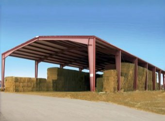 Open-Side Hay Storage Tent