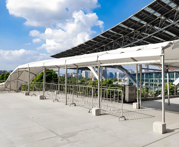 covered walkway tent