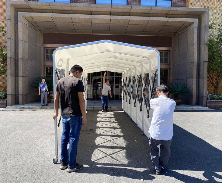 pop up walkway tent