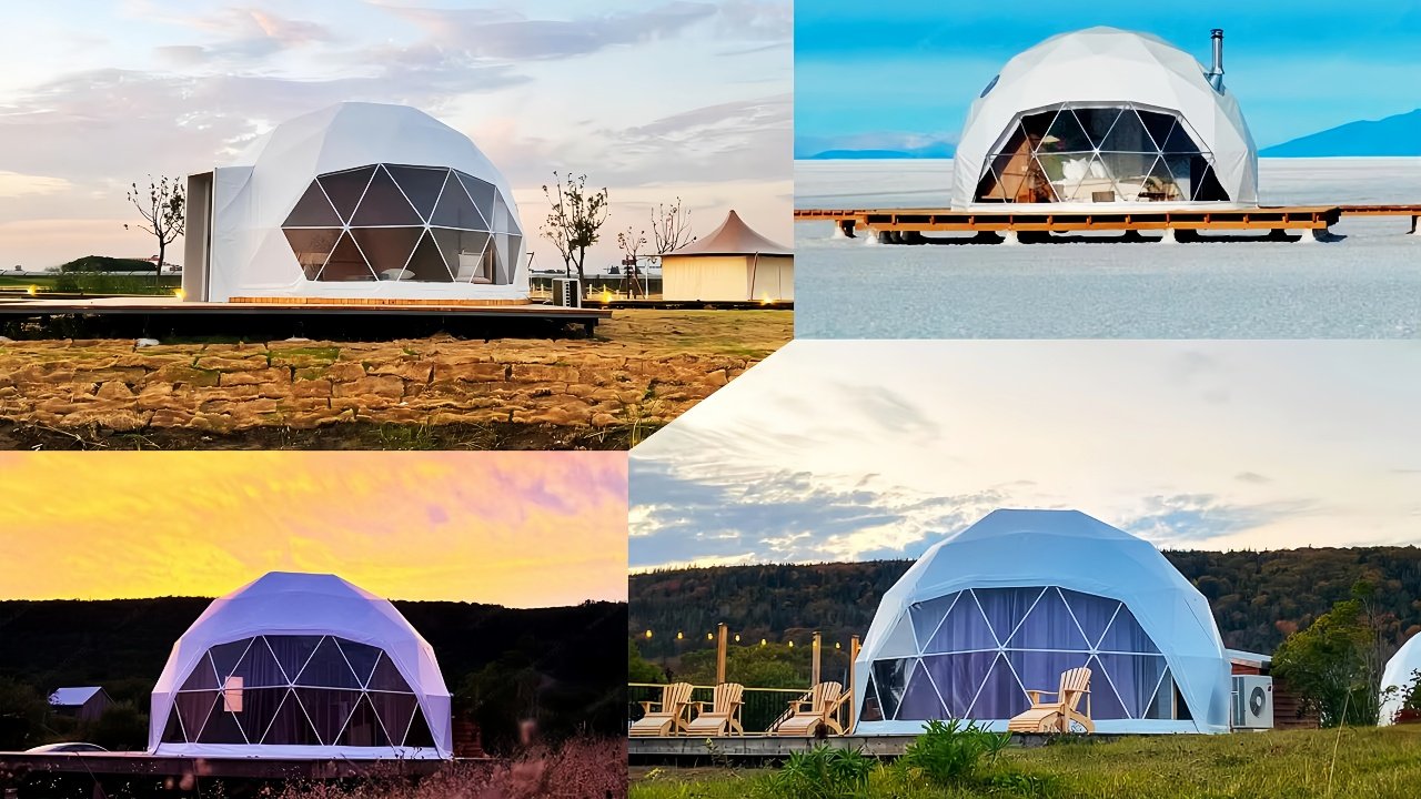geodesic dome tent for glamping resort