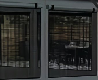 Screen Window for clear span structure tent
