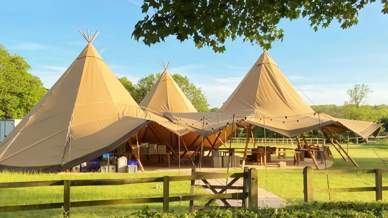 luxury tipi glamping tent