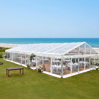 Clear A-Frame Beach Wedding Tent