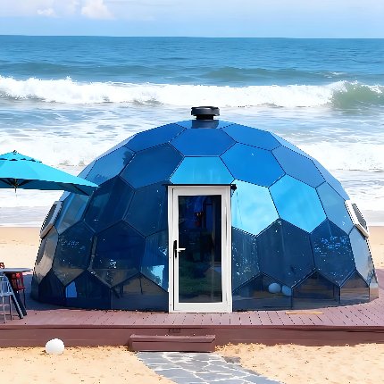 Glass 8M Geodesic Dome