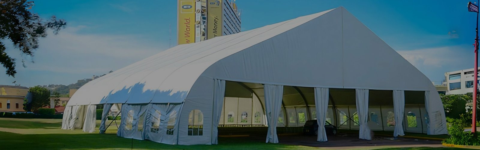 aluminum clear span tent
