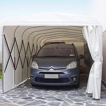 Retractable Tunnel Tent For Parking