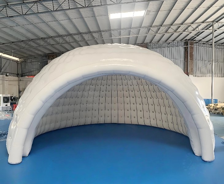 Custom dome inflatable tent