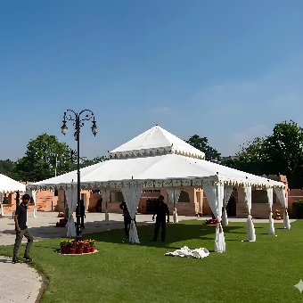 Luxury canvas wedding tent
