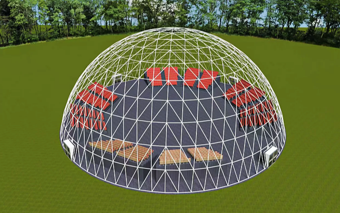 custom event dome structure china