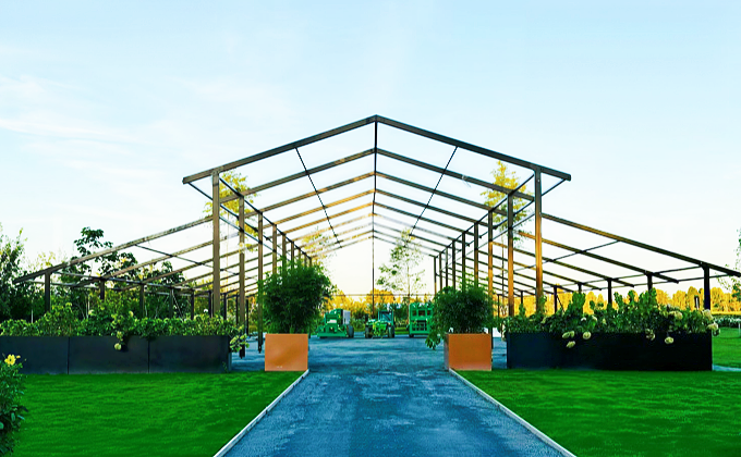 Modern Transparent Event Venue in Europe