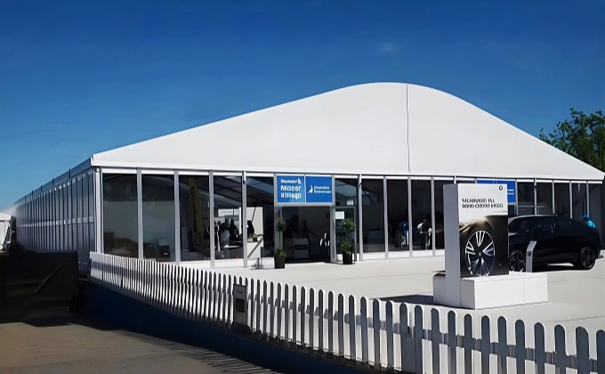 15x50m Arcum Aluminum Tent for an Outdoor Auto Exhibition in the US