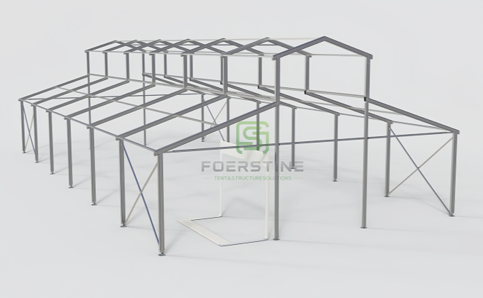 atrium tent setup