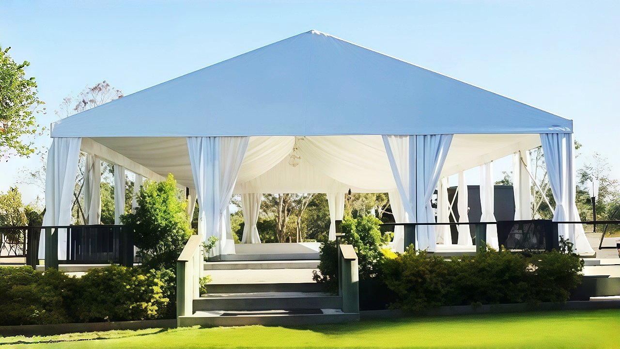 White Frame Wedding Tent
