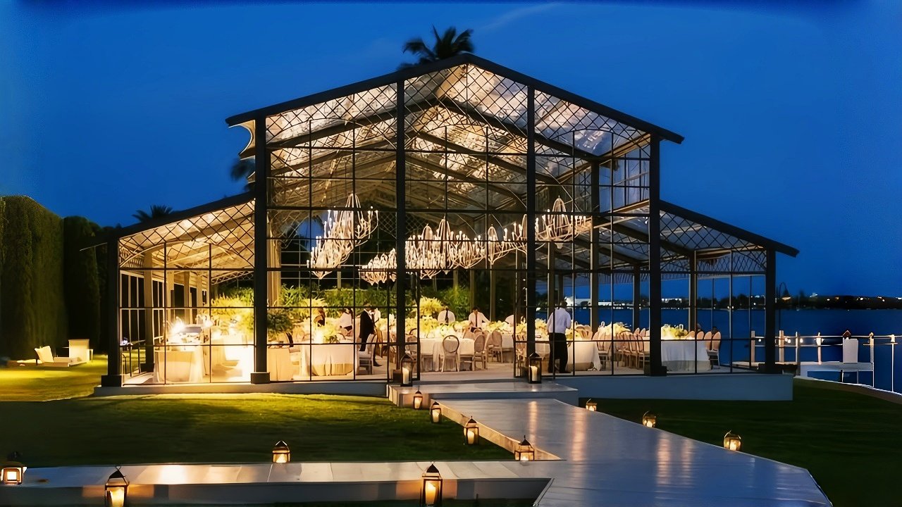 atrium wedding tent