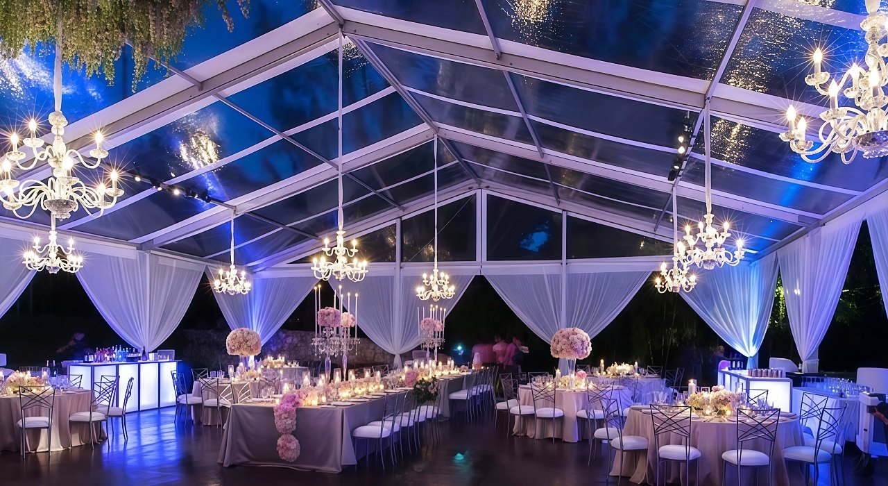 clear roof wedding tents