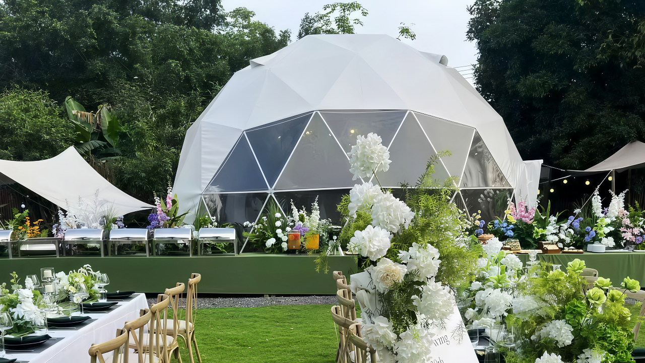 geodesic dome tent for wedding